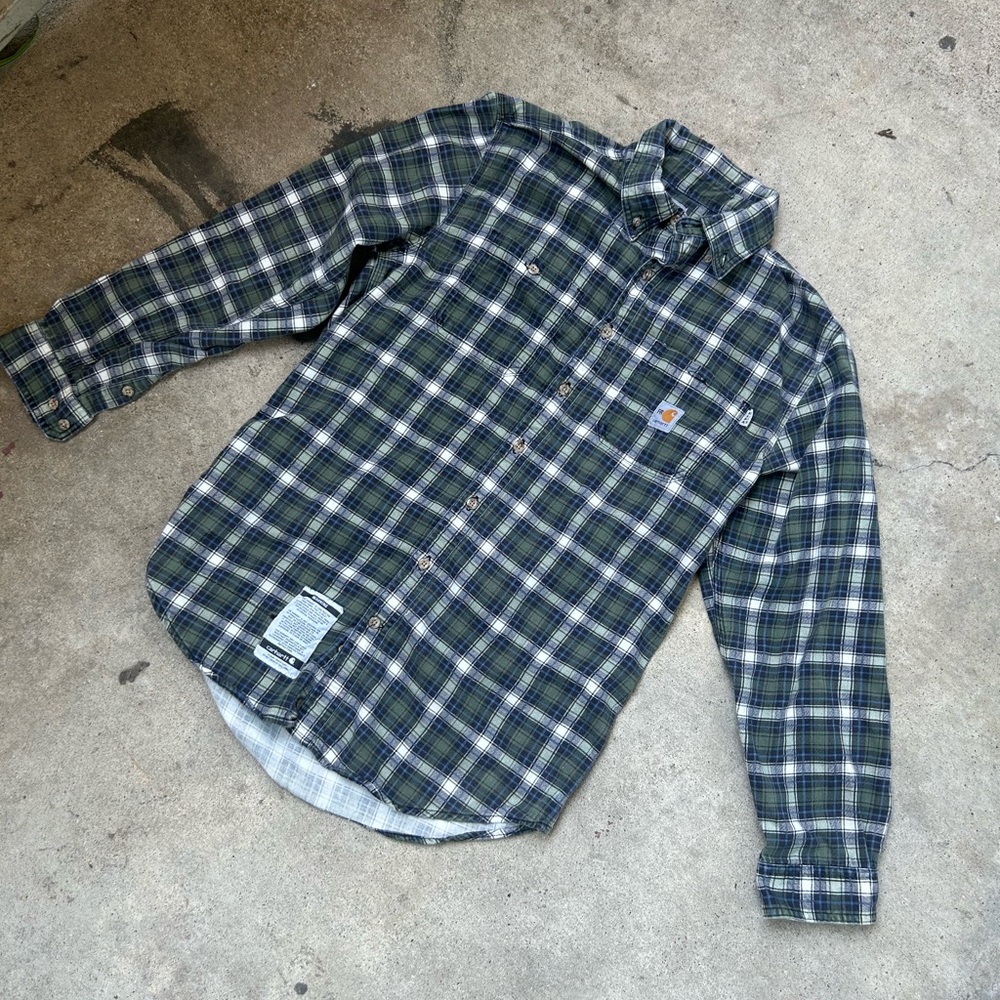 Carhartt Green Plaid Casual Shirt